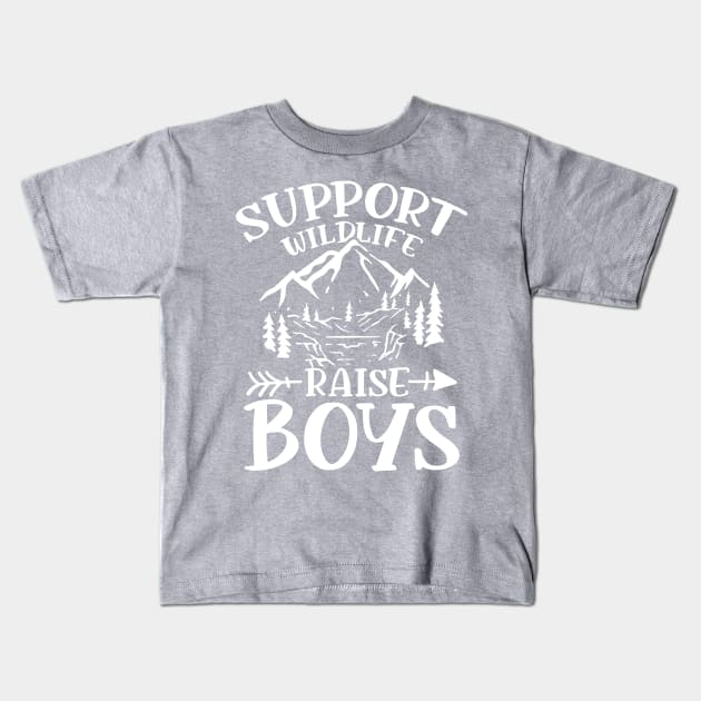 Support Wildlife Raise Boys Kids T-Shirt by AngelBeez29